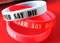 FIFA Rubber Bracelets With Sayings , Colored Rubber Bracelets AZO Free