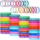 Custom Inspirational Silicone Wristbands With Good Silicone Rubber Material And Acceptable OEM/ODM Services