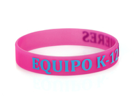 Advertising Support Embossed And Imprinted Custom Silicone Rubber Wristbands
