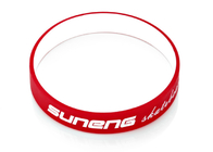 Duel Double Layers Debossed And Ink Filled Custom Silicone Rubber Wristbands