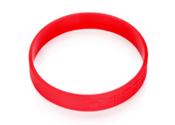 School Party Logo Embossed Low Relief Custom Silicone Rubber Wristbands