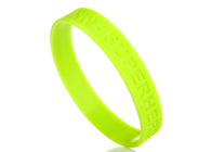 Promotional Support Logo Debossed Only Custom Silicone Rubber Wristbands
