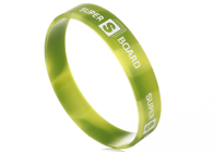 Mult Color Swriled Debossed And Fill In Custom Silicone Rubber Wristbands