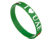 Logo And Text Silk Screen Imprinted Custom Silicone Rubber Wristbands