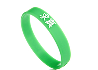 Promotional Sports Advertsing Emboss Printed Custom Silicone Rubber Wristbands