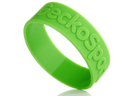 Raised Lettering Low Relief Embossed 1 Inch Custom Silicone Rubber Wristbands