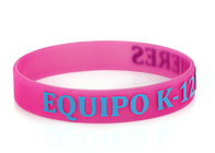 3D Printed Promotional Silicone Bracelets Custom Silicone Rubber Wristbands