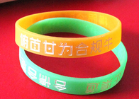 FIFA Rubber Bracelets With Sayings , Colored Rubber Bracelets AZO Free