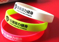 Low Relief Custom Silicone Rubber Wristbands Embossed Logo Lettering Raised
