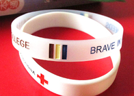 High Safety Cool Silicone Wristbands Advertising Giveaways Delivery On Time