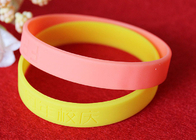12mm Width Custom Silicone Rubber Wristbands Short Production Time OEM Design