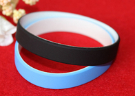 Solid Color Based Custom Silicone Rubber Wristbands 202*12*2mm Dimension