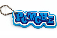 Cute PVC Soft Rubber Cartoon Anime Car Keychains In Bulk Rubber Key Chain PVC Rubber Keychain
