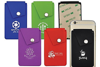 Smart Wallet Mobile Card Holder , Silicone ID Card Holder Pocket Pouch Design