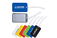 Small Size Custom Plastic Luggage Tags Freely Design Bright Colored Appearance