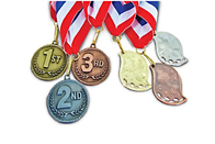 Customized 3D Metal Silver Sports Award Swimming Medal Award Medals