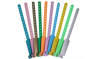 F Shaped Plastic Id Wristbands , Personalized Plastic Bracelets Screen Printing