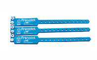 PVC Plastic Identity Recognition Wristbands , Plastic Bracelets For Events Logo Printed