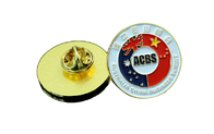 Compact Size Custom Metal Pin Badges Eco Friendly Materials With Epoxy Dome