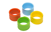 Colorful Silicone Slap Wristband Eco Friendly Premium Materials European Standard