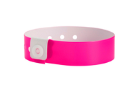 Vinyl PVC Promotional Bracelets And Wristbands With Permanent Snap Closure