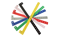 Popular Clear Image Waterproof Vinyl Wristbands Imprinted Logo SGS Compliant