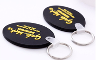 Fashion PVC Rubber Keychain Embossed 3D Printing Recycled No Harm To Kids