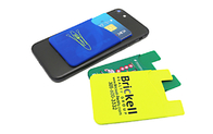 Promotional Silicone Credit Card Holder Self Adhesive Type No Harm To Human