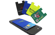 Smartphone Silicone Credit Card Holder Full Color Printed Logo Light Weight