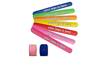 Fashion Patterns Silicone Slap Wristband OEM / ODM Accepted Dimension
