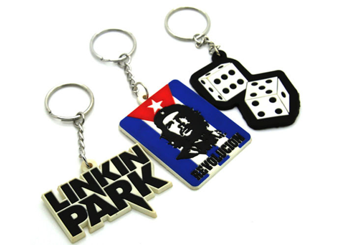 Hot Sale Promotional Animal Cartoon Text Injected 2D Soft Pvc Keychains