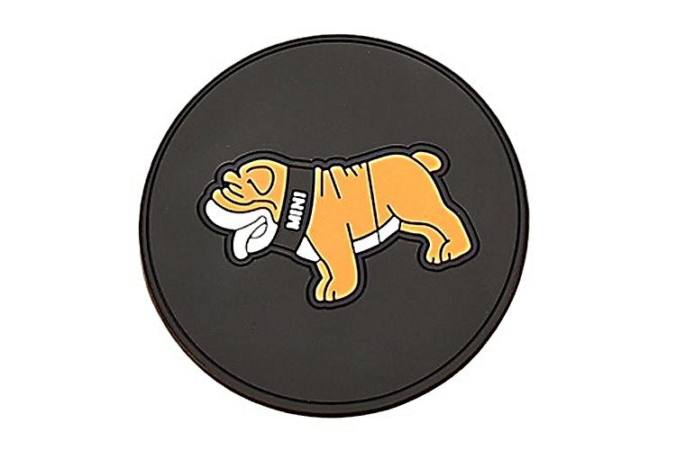Cartoon Logos Promotional Rubber Coasters Long Time Using Easy To Clean