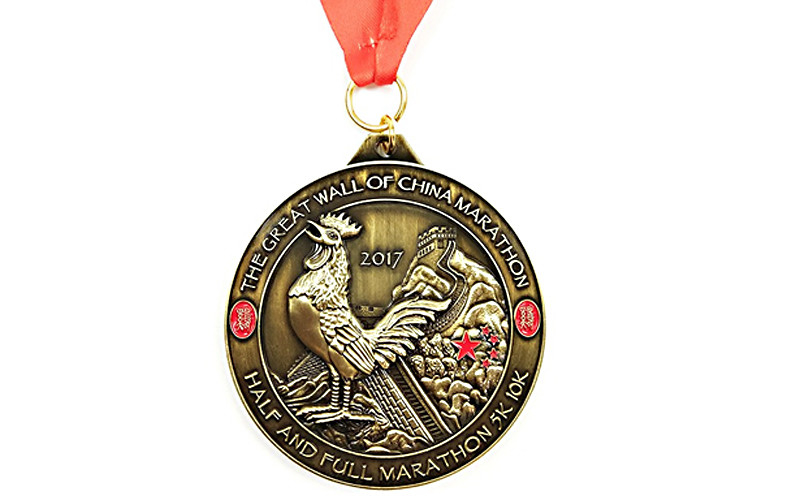 Delicate Personalized Medals And Ribbons , Youth Basketball Medals 30g Weight