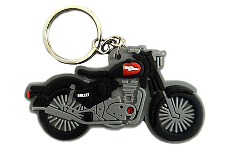 Motorcycle Pattern Personalized Rubber Keychains , Custom Rubber Keychains Good Touch Feeling
